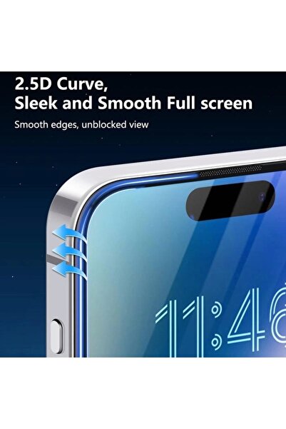 Joyroom İphone 16 Pro Uyumlu Gerçek Corning Gorilla Glass Cam Ekran Koruyucu