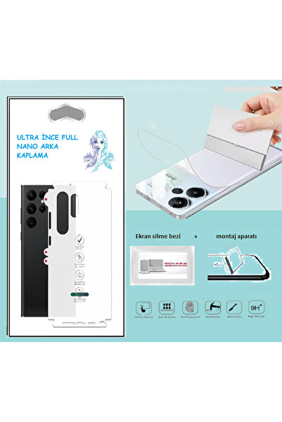 tkgz Xiaomi REDMİ NOTE 13 PRO PLUS 5G Nano Full Arka Kaplama İNCE Esnek Hd Şe...