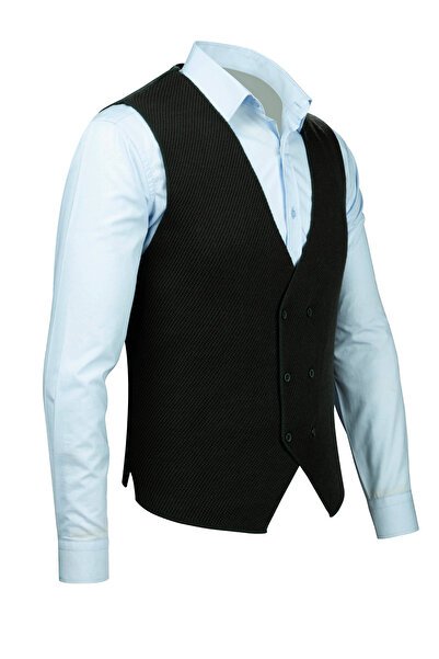 Veli Önkal Buttoned Knitwear Knitted Classic Sports Men's Vest