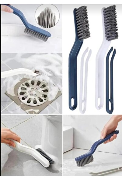 elfnur فرشاة تنظيف المطبخ والحمام - متعددة الوظائف، مع ملاقط