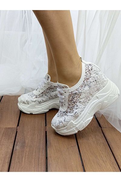 Ayakkabı Tutkusu Stilo ® Pantofi de mireasa eleganti, albi, cu tocuri ascunse, extrem de confortabili 10 cm