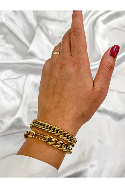 Jewelyf Paslanmaz Çelik Kuyumcu Model Ayarlanabilir Bileklik