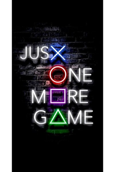 Disa Neon LED Tabela Dekoratif Aydınlatma -Gamer, 84x90cm-