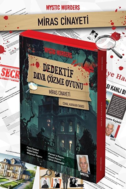 Doğan Oyuncak Dünyası Heritage Murder Detective Game - Case Solving Game - Crime Solving Game - Murder Game Murder Solving