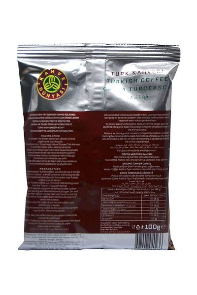 Özge Turan Coffee World Turkish Coffee 100 Gr Medium Roasted