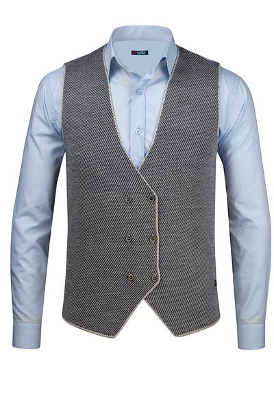 Veli Önkal Buttoned Knitwear Knitted Classic Sports Men's Vest