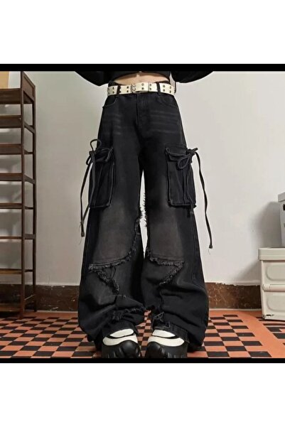 DENİKK Yudoowear Baggy Pocket Star Jean Kargo Ceplı Pantolon