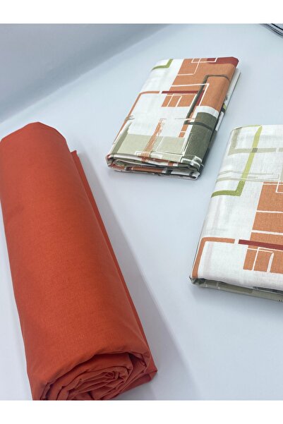 pınarhome collectıon New Season - 100% Organic Cotton, Soft Sand and Elastic Crossbody+Pillow Cover Corner Depth 28-30 cm