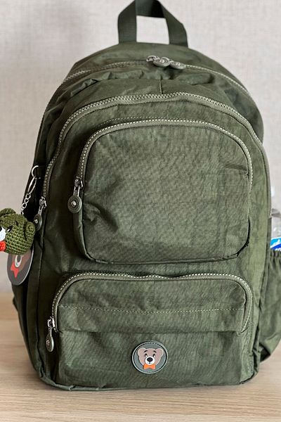 MORCA Unisex Army Khaki Backpack - Klinkir Αδιάβροχο Ύφασμα - Με θήκη Laptop 40x30cm - 18LT