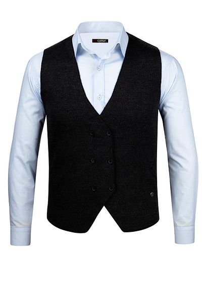 Veli Önkal Buttoned Knitwear Knitted Classic Sports Men's Vest