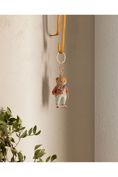 Madame Coco Pour Bear Keychain - Salmon