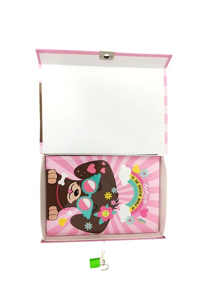 Dadacuq Album de însemnări pentru fete cu blocare „Believe” 13*9 cm 48 coli