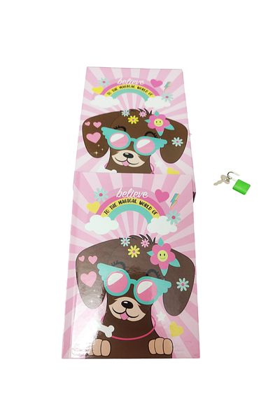 Dadacuq Album de însemnări pentru fete cu blocare „Believe” 13*9 cm 48 coli