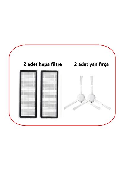 LİN GRUP Dream E D10 Plus Gen 2 Robot Vacuum Cleaner Compatible Hepa Filter Brush