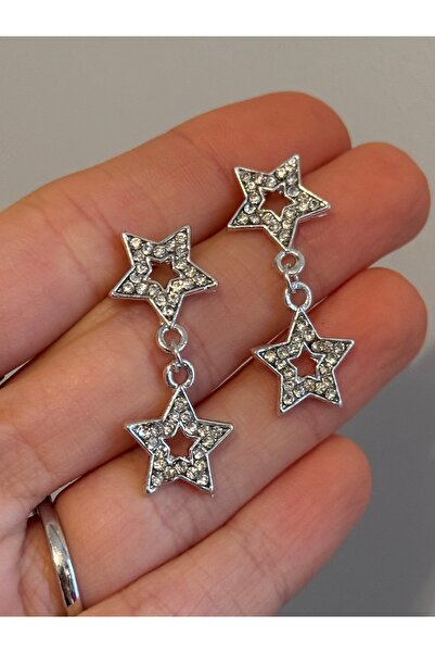 MioArt Row Star Zircon Stone Earrings