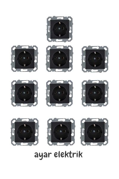 Netelsan Byobu 10 Black Grounded Sockets - Frameless