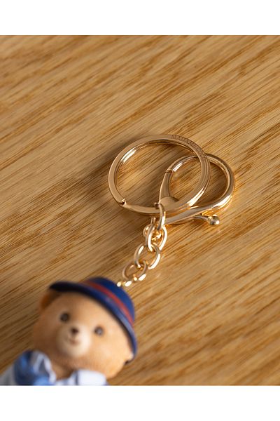 Madame Coco Benoit Bear Keychain - Navy/Beige