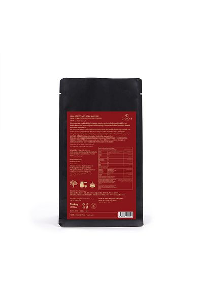 Ceos Coffee Turkish Coffee Ground (250 Gram Medium Gripped Coffee)