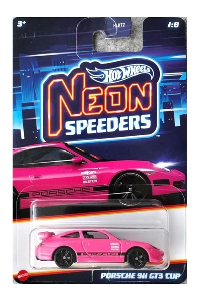 HOT WHEELS Neon Yarışçılar Hlh72 - Porsche 911 Gt3 Cup Hrw75
