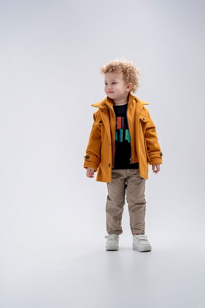 Cool Exclusive Boy's Zippered Stamp Jacket Set of 4 Coat