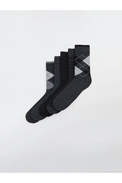 LC Waikiki LCW ACCESSORIES Ανδρικές κάλτσες με σχέδια 5 τεμαχίων