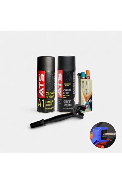 ATS Zincir Yağlama ve  Zincir Temizleme Spreyi -  Zincir Temizleme ve Yağlama...