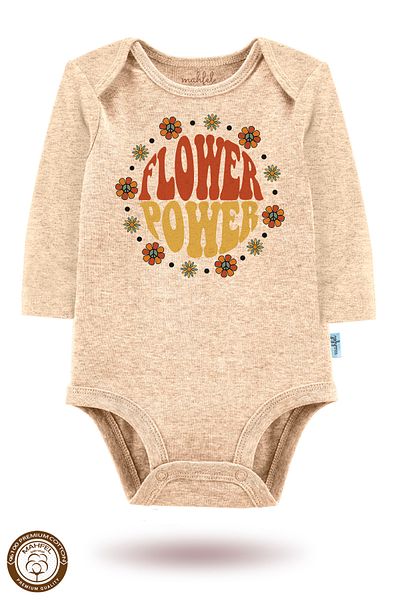 MAHFEL 100% Cotton 3-Piece Organic Printed Snap Fastener Baby Bodysuit
