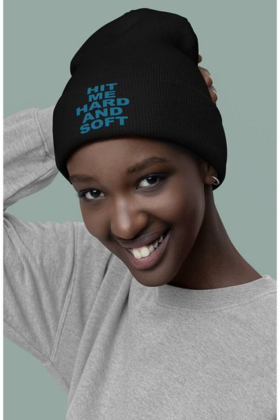 Fuddy Moda Billie Eilish Printed Unisex Fold Cap - Hit Me Hard and Soft Writing, Winter Outdoor