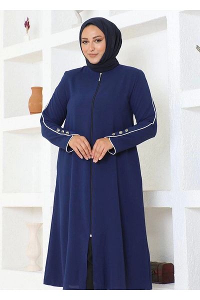Neva Style Linda Cap - Λεπτομέρεια με μανικετόκουμπα, Navy Blue
