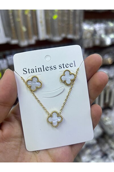 Seymaccessories İKİLİ YONCALI SET KOLYE VE KÜPEDEN OLUŞMAKTADIR