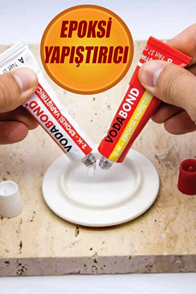 NUBLADO 2k Güçlü Epoksi Yapıştırıcı Metal Plastik Cam Dekoratif Işler Için Ca...