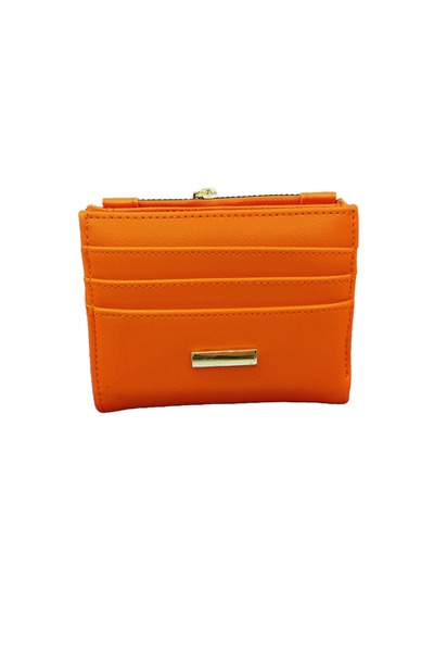 ARONA Turuncu  Bozuk Para ve Kağıt Para Bölmeli  Kadın Cüzdan