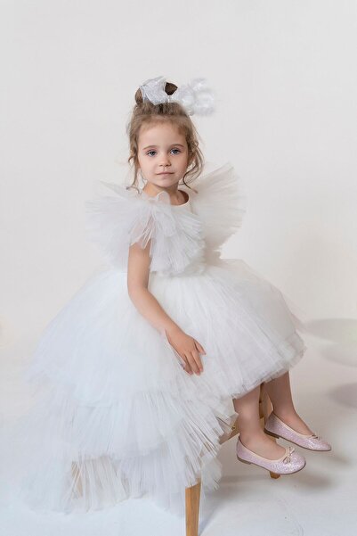 NAGİHAN Özel Tasarım Özel Üretim Tül Kumaştan Abiye Elbise 1450