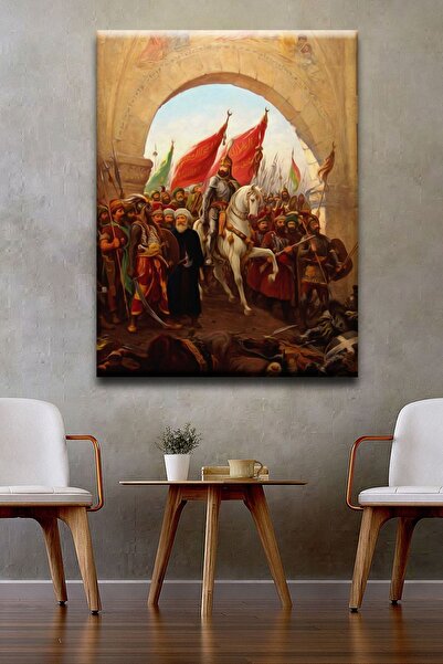 Sanat Duvarım Osmanlı Istanbul Fetih Kanvas Tablo