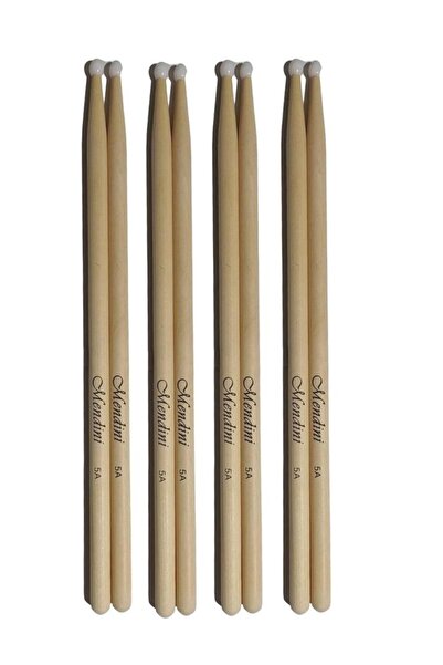 Mendini Baget Plastik Uçlu 4 Çift - Davul - Bateri Bageti Drumsticks 5a Pürüz...