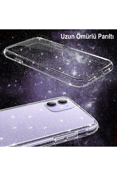 Merwish غطاء حماية شفاف لامع متوافق مع هاتف iPhone 11، كاميرا مطورة وحماية للشاشة مقاومة للاصفرار
