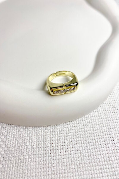 DEMOKAN Women's Ring Special Series Zirkan Stone Ellâ Model Ring