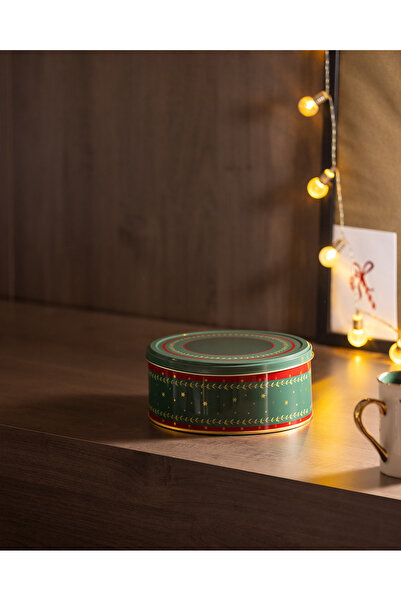 Madame Coco Linda Round Metal Box - Medium Size - Green