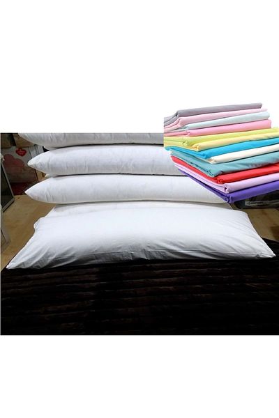Mandaş 50x130 Natural Cotton Long Pillow - Wife and Husband Pillow