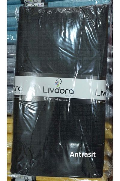 LİVDORA Βαμβακερή μαξιλαροθήκη Livdora Anthracite - Σετ 2 (50x70)