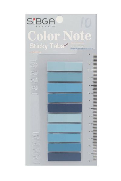 sibga tasarım Transparent Colored Post-It Note Paper - 200 Sheets Bookmark Sticker