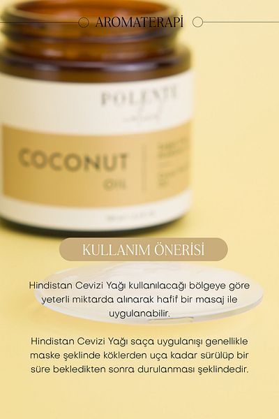 Polente Natural Coconut Oil - Cold Pressed (100 ml)