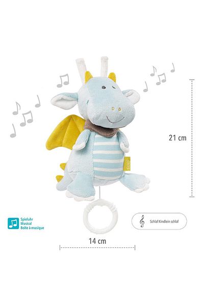 A Thousand & One Cuddles Dragon Wind-Up Musical Cuddle Toy