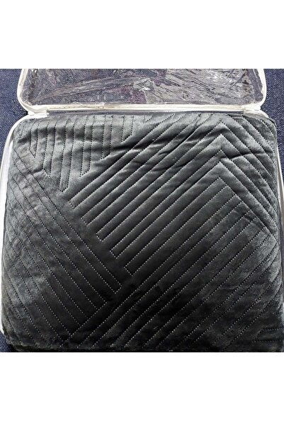 Kristal Microplush Çift Kişilik Yatak Örtüsü (260X240)-antrasit