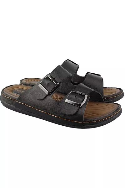 GEZER Men's Orthopedic Massage Slippers - Black
