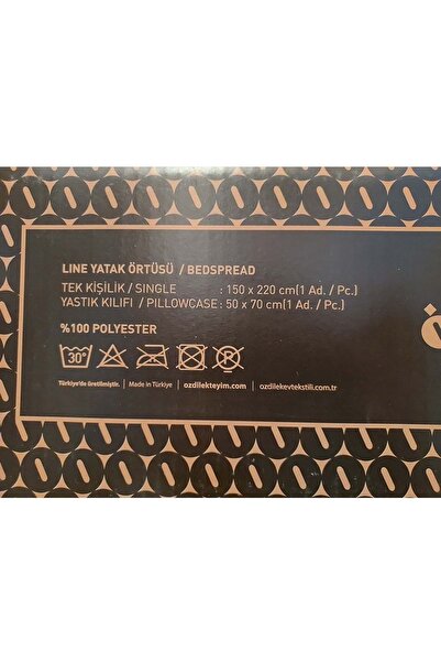 Özdilek Modern Line Ozdilek Single Blanket Set - Pyramid Mocha (150x220)
