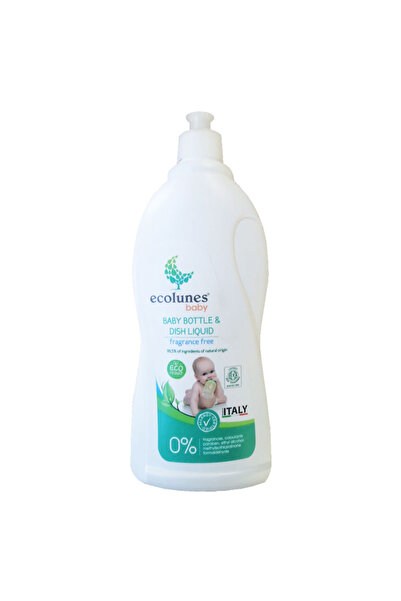 Ecolunes - سائل تنظيف زجاجات الأطفال والأطباق الخالي من العطور - 750 مل