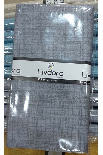 LİVDORA Livdora Σετ 2 Βαμβακερές Μαξιλαροθήκες - Γκρι (50x70)