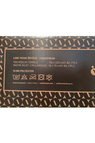 Özdilek Özdilek Modern Line Tek Kişilik Battaniye Seti (150x220)-Piramit Gri