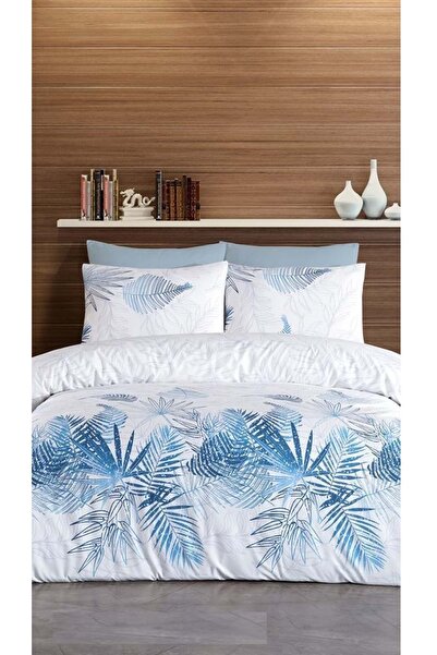 JOLLY HOME 4 Mevsim Çift Kişilik Kapitoneli Nevresim Takımı-kumsal Lacivert